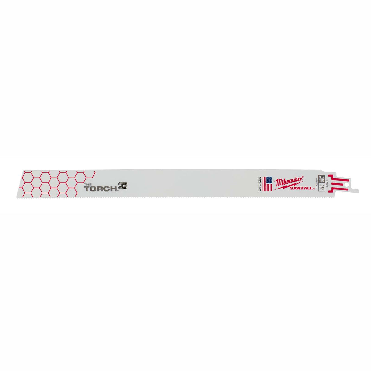 Milwaukee 48-00-5789 12" 18TPI Sawzall Blades, Torch, Metal (5 pack)