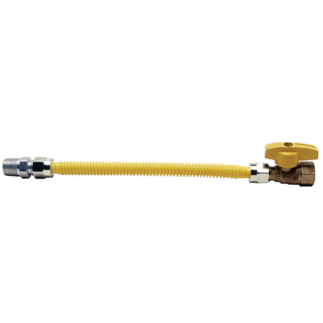 Watts 0240854 1/2" Male x 1/2" Female 36" Dormont Stainless Steel Gas Connector with Valve