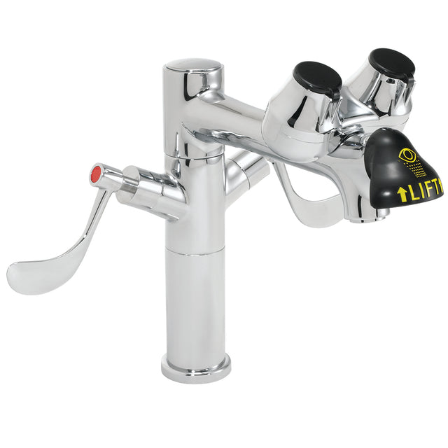 Eyesaver SEF-1850-8-4WH Single Post Laboratory Eyewash Faucet with 8 In. Spout