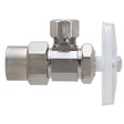 1/2" CPVC x 3/8" OD Compression Chrome Plated Brass (Lead Free) Encore Multi-Turn Angle Stop