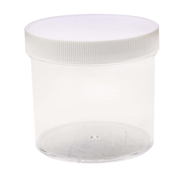 PlumbMaster Approved 61756 Clear Storage Jar with Lid, 8 oz