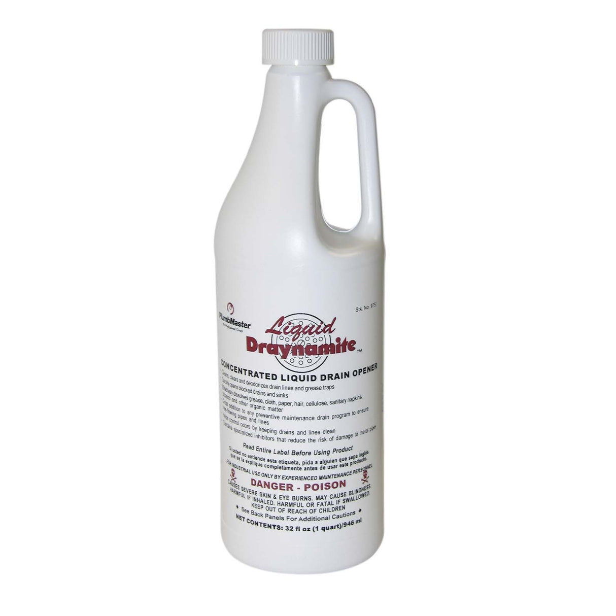 Liquid Draynamite Drain Opener (12/Case), 32 oz Bottle