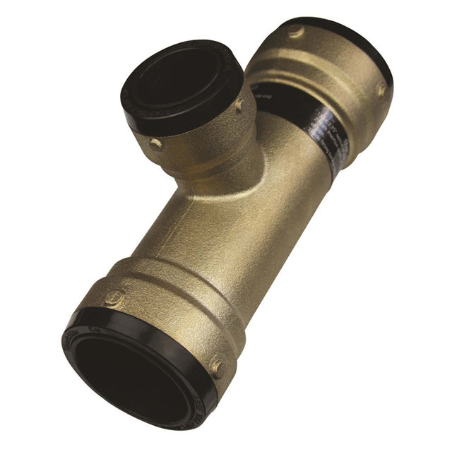 UXL08414122 1-1/2" x 1-1/2" x 3/4" Push-Fit SharkBite 2XL Brass Reducing Tee
