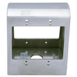 PlumbMaster Approved 93903 Double Face Cast Aluminum Pedestal Outlet Box, Polished Cast Aluminum, 2 Gang