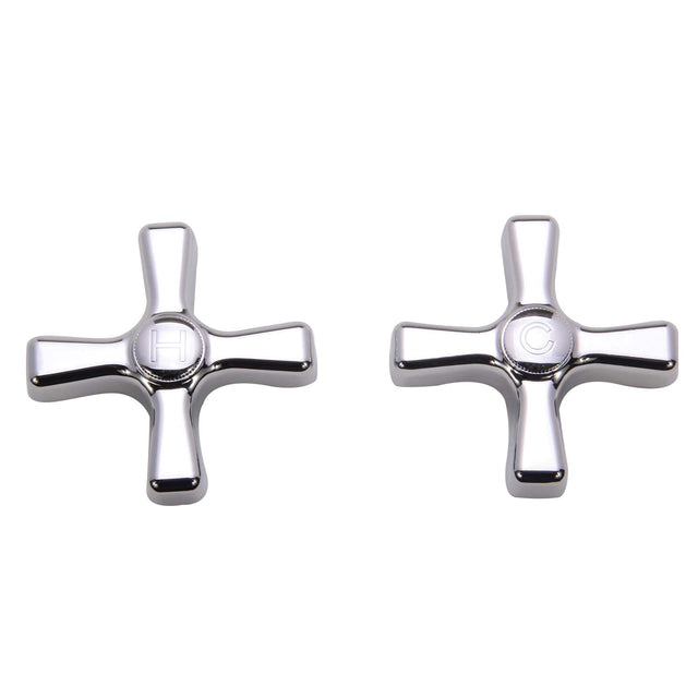 PlumbMaster Approved 97208 Cross Handle (Pair) For Series Prior to 1941 Re-Nu Bath Fixture