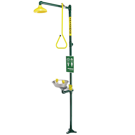 Traditional Series SE-690 Combination Emergency Station with Stainless Steel Bowl Eye/face Wash