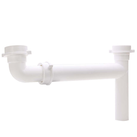PlumbMaster Approved 50986 1-1/2 x 16" Polypropylene Plastic Telescopic Twin End Outlet Waste Slip-Joint