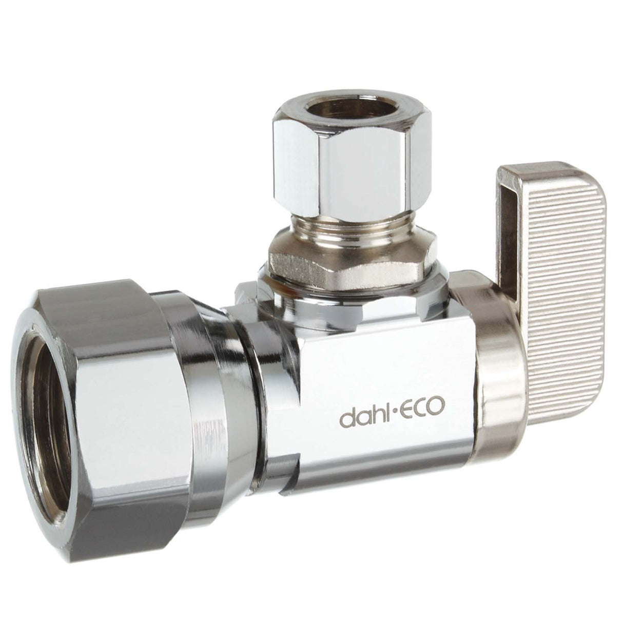 1/2" x 3/8" Chrome Plated Brass (Lead Free) 1/4-Turn Angle Supply Stop