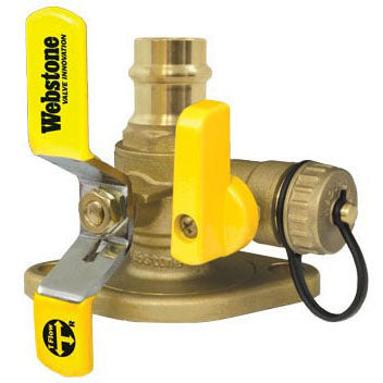 Webstone H-81414HV 1" Press x Flange ISO w/Drain