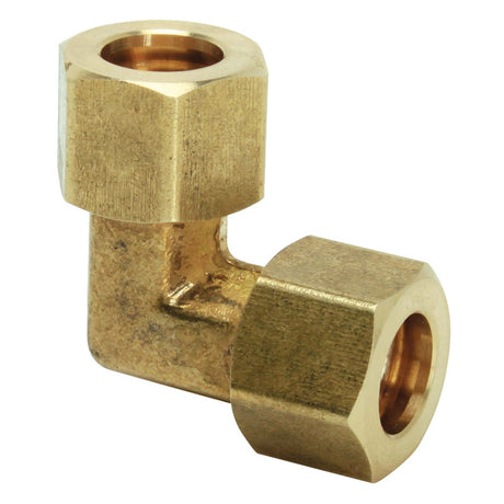PlumbMaster Approved 83050NL 1/4" OD Comp 90 deg Brass Elbow