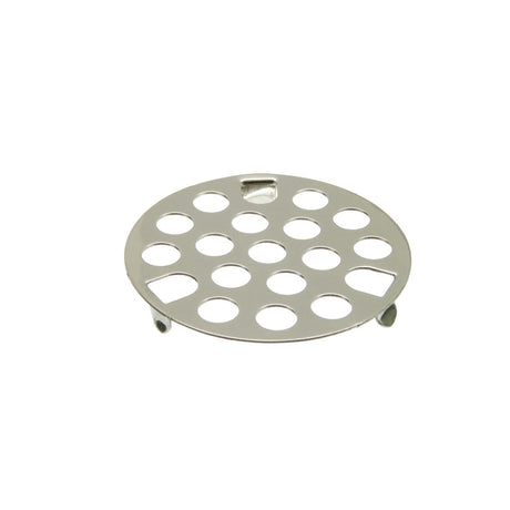 PlumbMaster Approved 36433 1-5/8" OD x 1/4" Depth Chrome Plated Brass Flat 3 Long Prongs Snap-In Style Sink Strainer