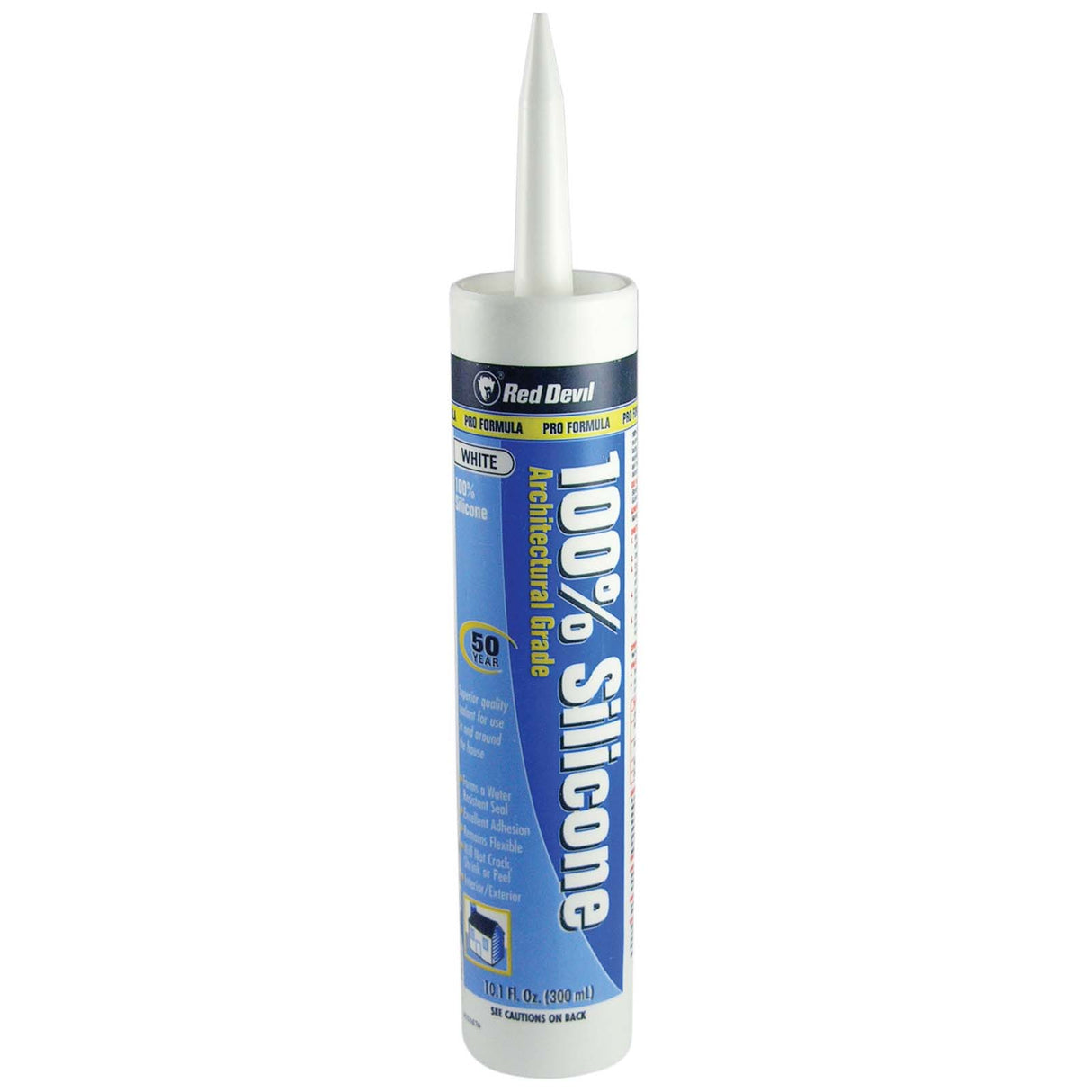 Red Devil 0816 Industrial Grade RTV Silicone Sealant, 10 oz Cartridge, White
