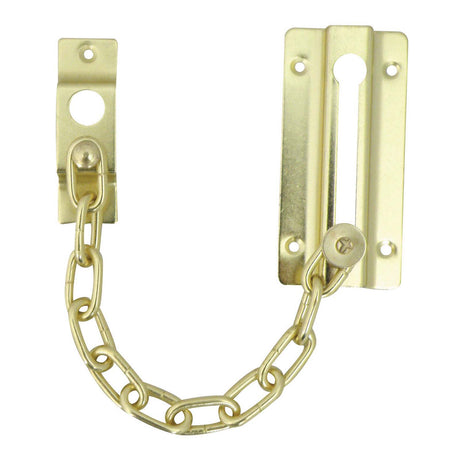 Ultra Hardware 29010 Polished Brass Chain Door Guard