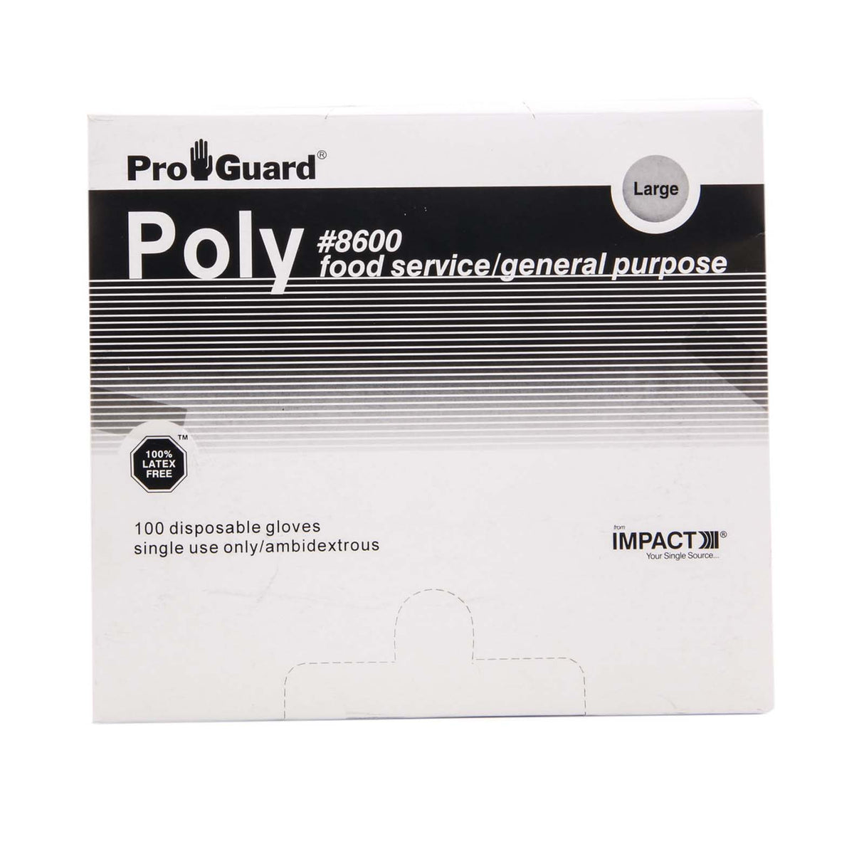 PlumbMaster Approved 61921 Polyethylene Disposable Gloves, Clear