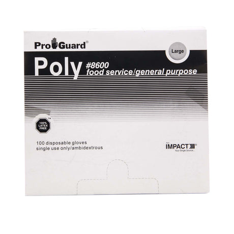 PlumbMaster Approved 61921 Polyethylene Disposable Gloves, Clear