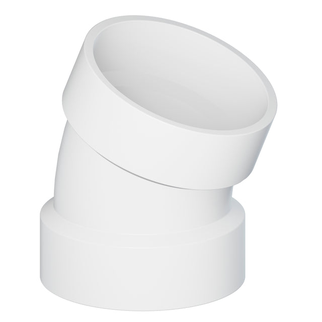Tigre 324-3418 22-1/2° 3" Hub PVC DWV Elbow