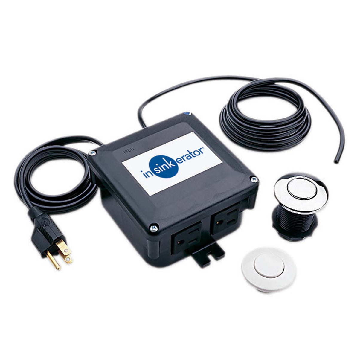 InSinkErator STS-00 Air-Activated Single Outlet Complete Sink Top Switch for All Disposers
