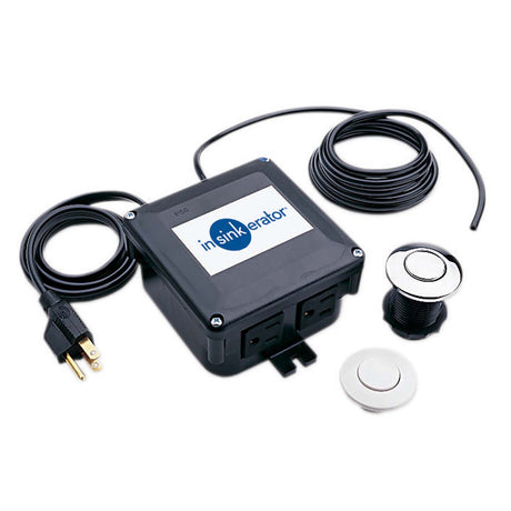 InSinkErator STS-00 Air-Activated Single Outlet Complete Sink Top Switch for All Disposers