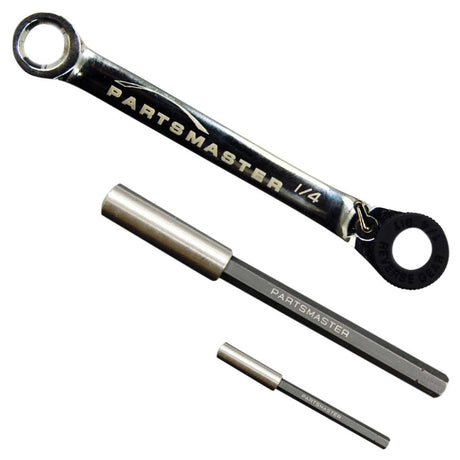 Partsmaster 89310064 Mini Ratchet Set with 4" and 8" Magnetic Extension