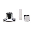PlumbMaster Approved 80619 Adjustable Style Handle Flange (Retail), 5/8" x 18T Tapered, Chrome Plated