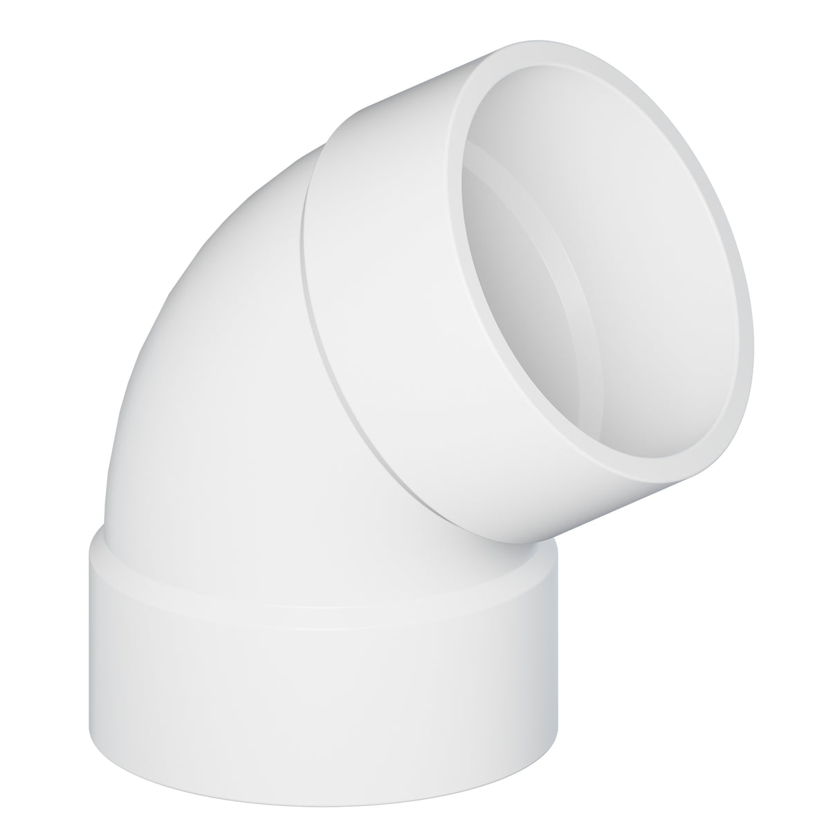 Tigre 319-3392 1-1/2" Hub PVC SCH 40 DWV Elbow 60° White