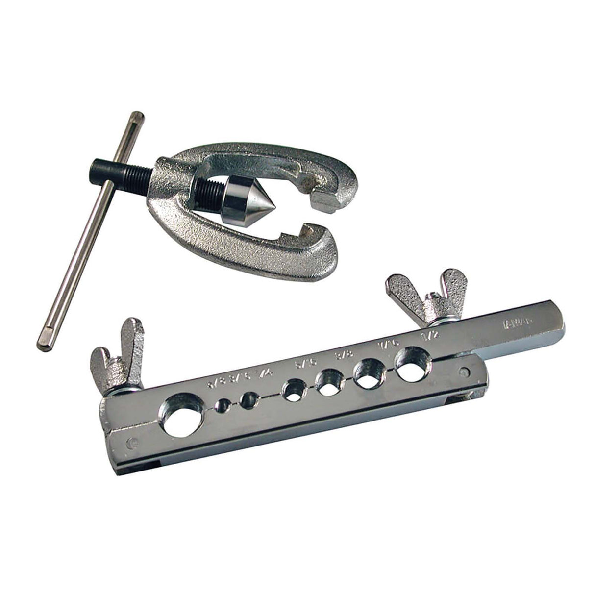 PlumbMaster Approved 60382 Stainless Steel Flaring Tool, 5/8, 1/2, 7/16, 3/8, 5/16, 1/4 and 3/16"