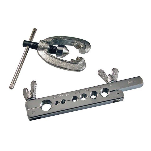 PlumbMaster Approved 60382 Stainless Steel Flaring Tool, 5/8, 1/2, 7/16, 3/8, 5/16, 1/4 and 3/16"