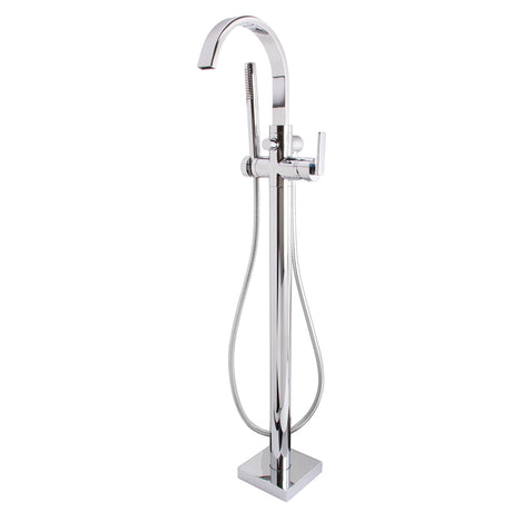 Lura SB-2536 Free Standing Roman Tub Faucet with Flat Lever Handle PC