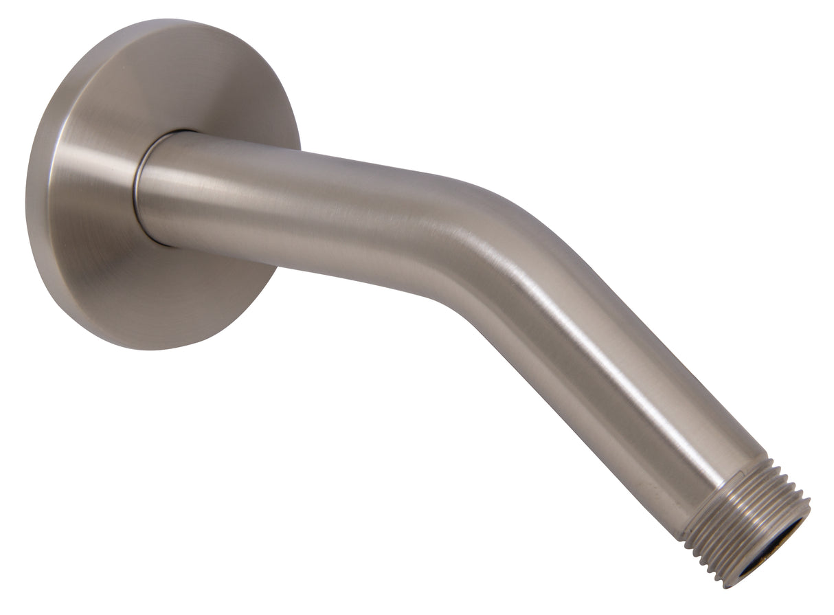 PlumbMaster Approved 26906 ABS Shower Arm & Flange (Retail), 6" Length, PVD Brushed Nickel