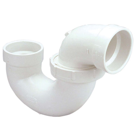 1-1/2" Hub PVC SCH 40 DWV P-Trap with Union White
