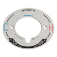 Symmons T-29A Metal Valve Dial for Temptrol 76 Model "A" Valve with Temperature Control, 6" Dia x 1-19/64" T, Chrome