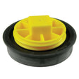 PlumbMaster Approved 59309 1-1/2" Raised Head Style Round Cleanout Plug Yellow