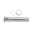 Dearborn 792A-1 1-1/2" x 8" Slip-Joint Polished Chrome 22 Gauge Brass Extension Tube