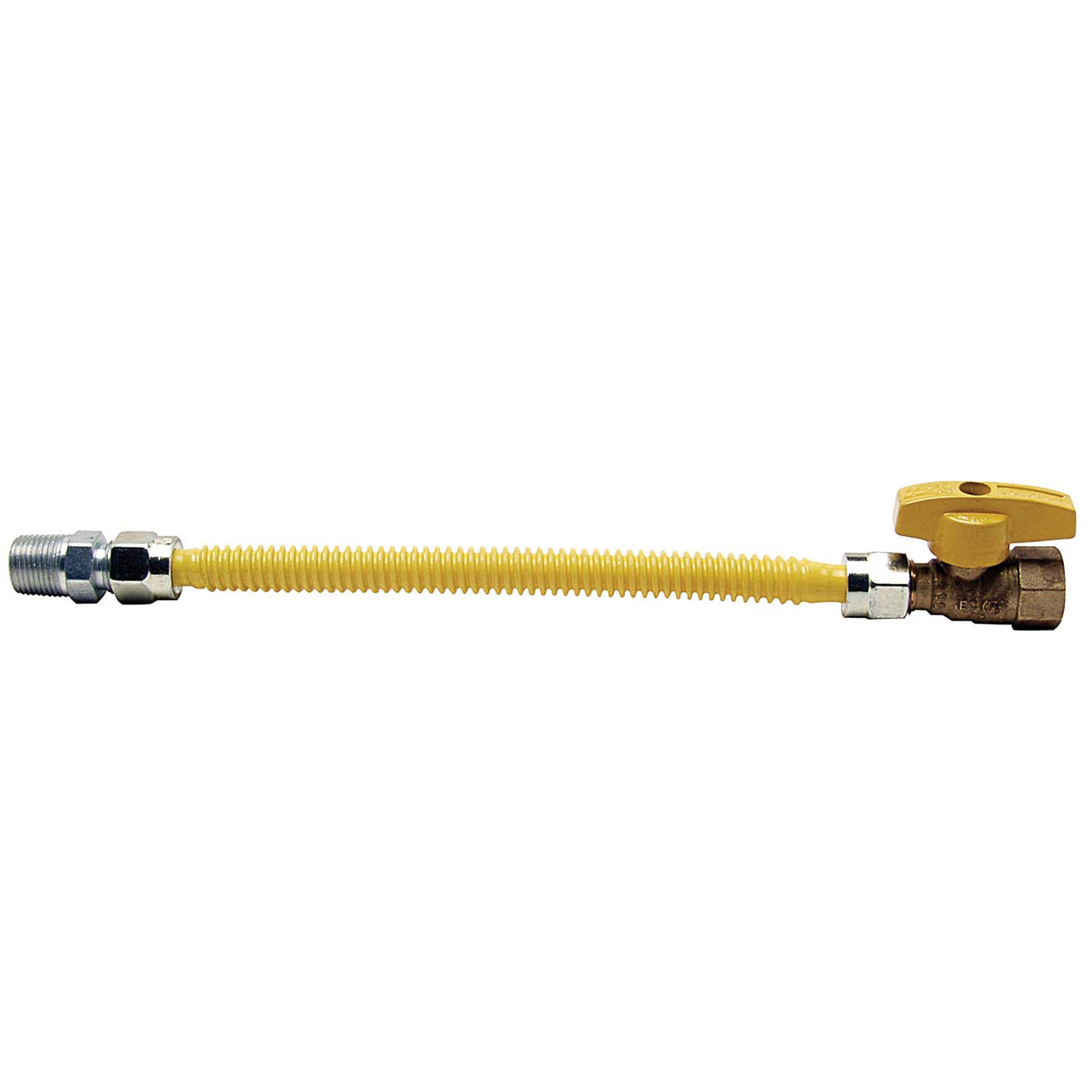 Watts 0240782 1/2" Male x 1/2" Female Dormont 18" Stainless Steel Gas Connector with Valve