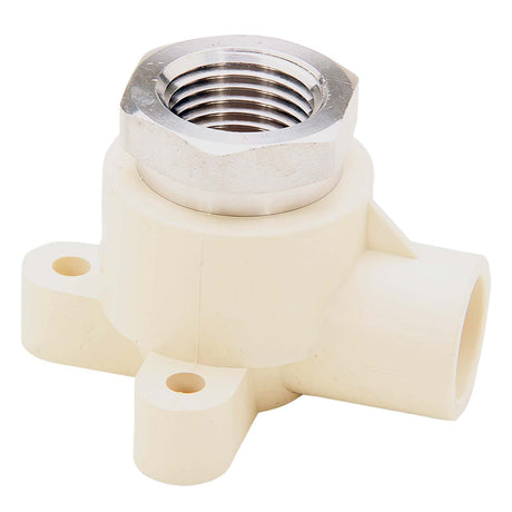 King Brothers DE-0500-S NL 1/2" Hub x FIP CPVC, Brass 90 deg Drop Elbow
