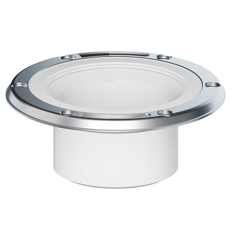 Tigre 811-3710 PVC Closet Flange with Metal Ring, 4" Hub x 3" Hub