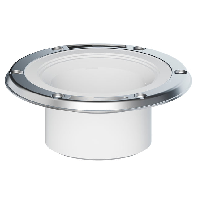Tigre 811-3710 PVC Closet Flange with Metal Ring, 4" Hub x 3" Hub