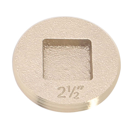 PlumbMaster Approved 50672 2-1/2" Premium Brass Counter Sunk Square Head Cleanout Plug