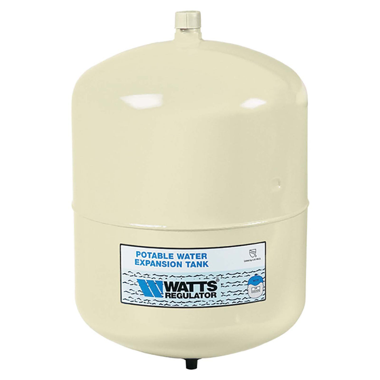 Watts 0067370 3/4" Male Almond Steel (Lead-Free) Potable Water Expansion Tank 2.1 gal