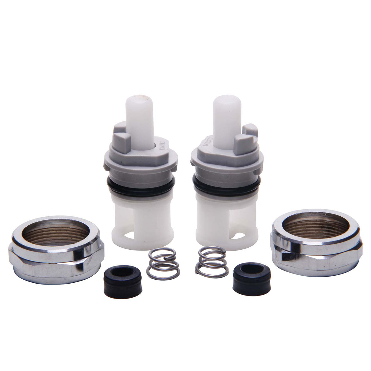 PlumbMaster Approved 11109 De-20xwbc Right Hand Hot & Cold Stem with Bonnet Cap (Pair) For Delta/Delex, Peerless Sink, Lavatory Faucets