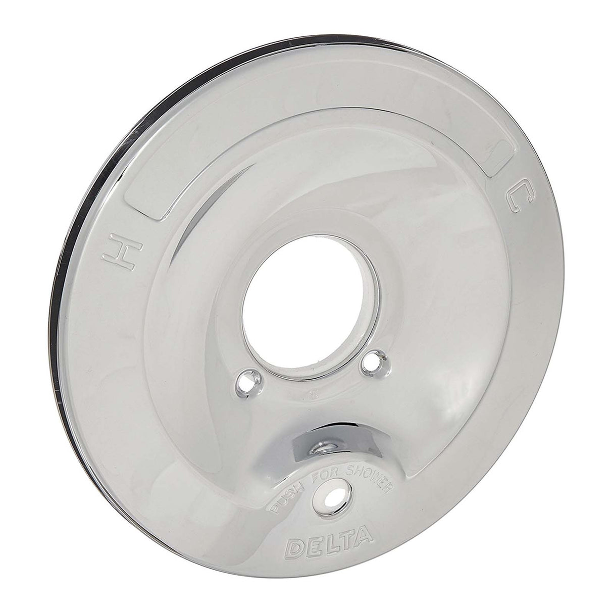 PlumbMaster Approved RP6046 Chrome Plated Brass Escutcheon For 600 Series Push Button Diverter Delta Faucets, 6-3/4" OD