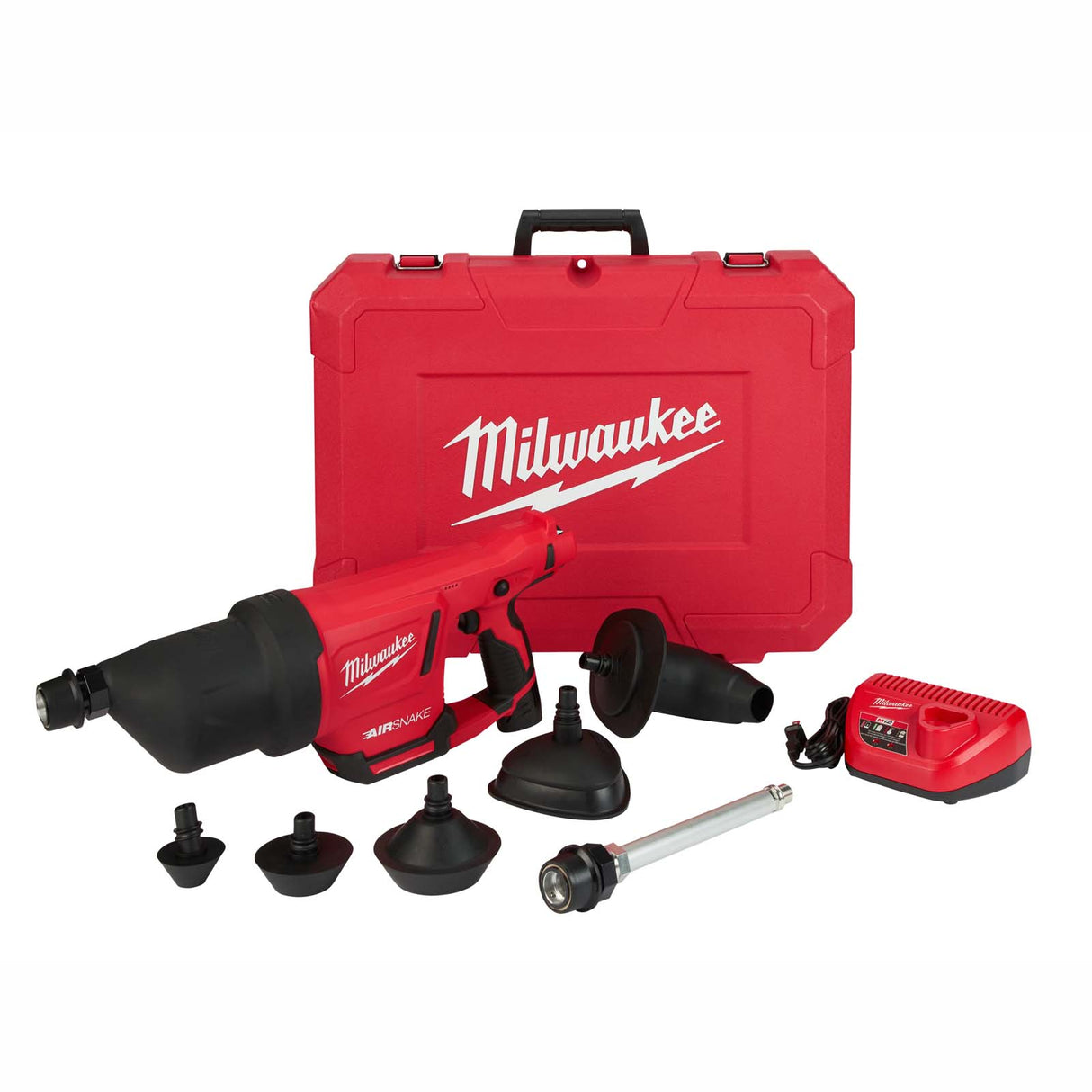 2572B-21 Milwaukee - M12 Airsnake Drain Cleaning Air Gun Kit