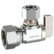 Dahl 611-53-32 1/2" FIP Inlet x 1/2" Copper Outlet Chrome Plated Brass (Lead Free) 1/4-Turn Angle Supply Stop