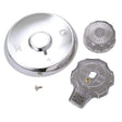 PlumbMaster Approved SKD0218 Chrome Stainless Steel Trim with Acrylic Handle For Mixet Tub/Shower Faucet