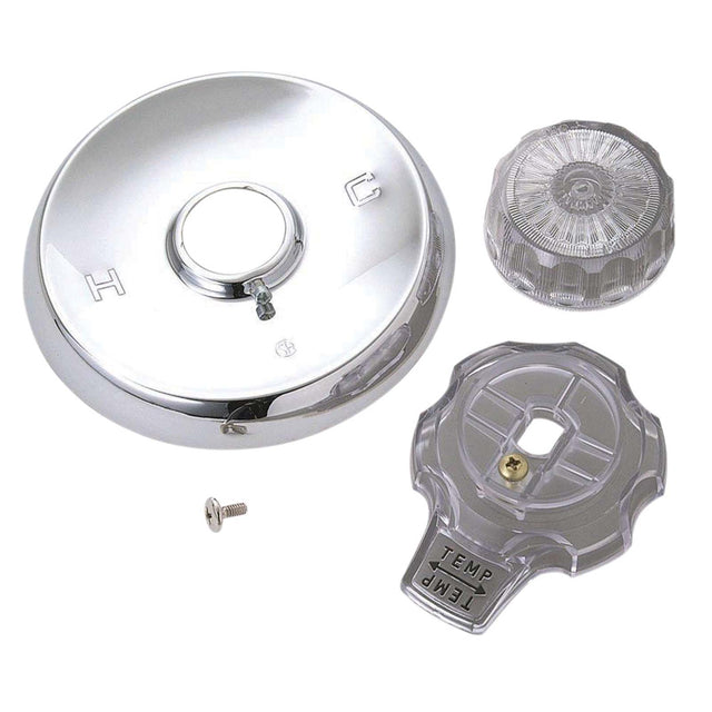 PlumbMaster Approved SKD0218 Chrome Stainless Steel Trim with Acrylic Handle For Mixet Tub/Shower Faucet
