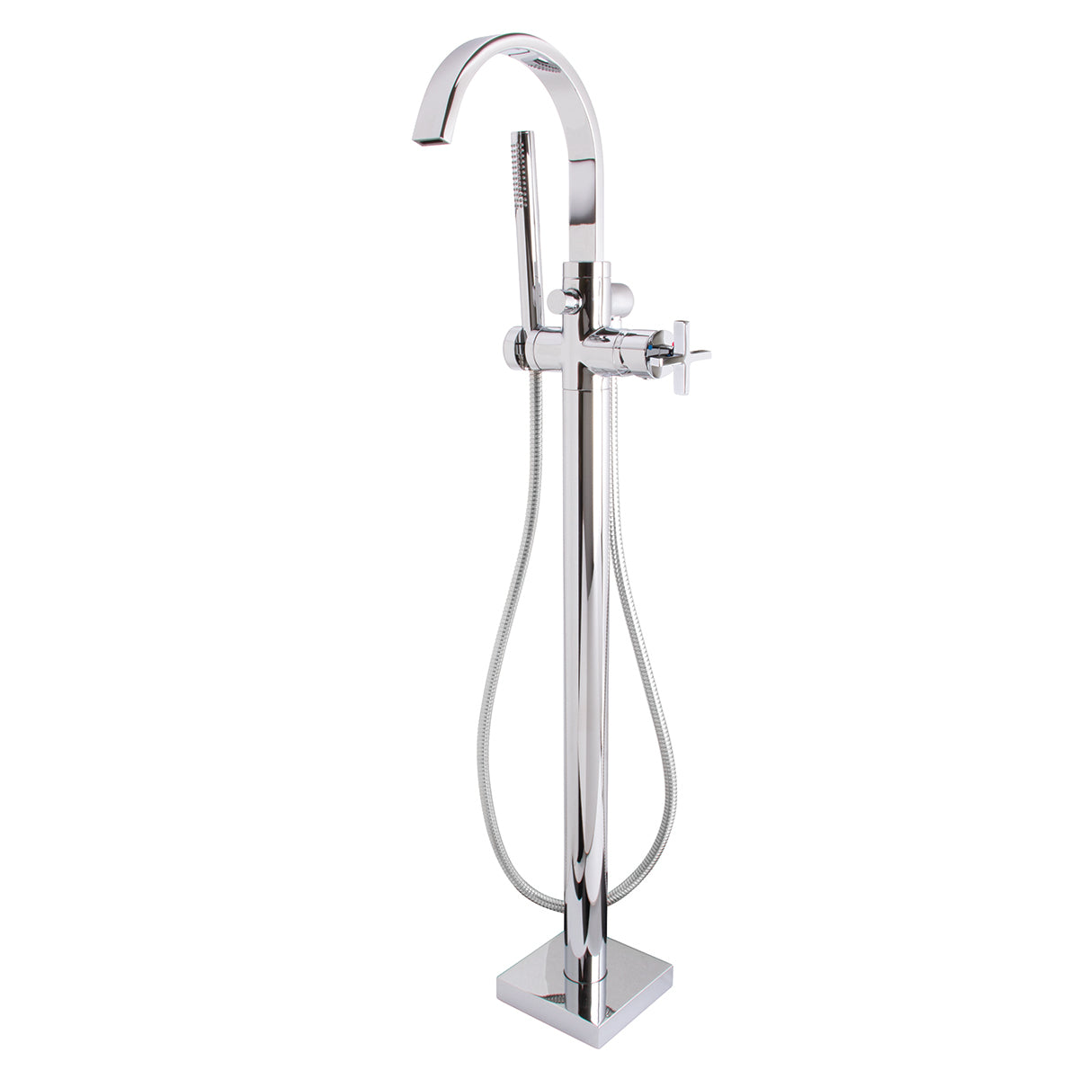 Speakman Lura SB-2534 Free Standing Roman Tub Faucet with Cross Handle PC Polished Chrome Finish