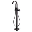 Lura SB-2534-MB Free Standing Roman Tub Faucet with Cross Handle MB