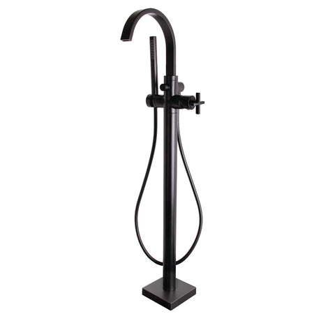 Lura SB-2534-MB Free Standing Roman Tub Faucet with Cross Handle MB