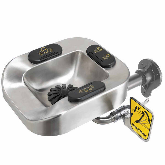 Optimus SE-1055 Stainless Steel Eye And Face Wash Bowl Wall Mount System