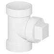 Tigre 444-X-3542 4 x 4 x 4" Hub x Hub x Cleanout PVC SCH 40 Straight Test Tee White